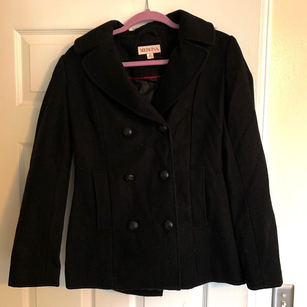 BLACK PEA COAT▪️◼️